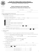 Diabetes Management And Treatment Plan Physician/parent Authorization For Diabetes Care Form - North East Independent School District