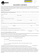Form Mgr-1 - Management Agreement - Montana Department Of Revenue