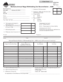Fillable Form Mw-3 - Montana Annual Wage Withholding Tax Reconciliation - 2008 Printable pdf