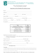 Application For Non-resident Ri Landing License Form - Rhode Island Department Of Environmental Management