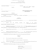 Complaint For Eviction And Damages Template