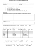 Urology Patient Questionnaire Form