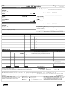 Bill Of Lading Template