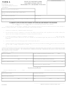 Form A - Claimant's Application For Change Of Physician And Request For Hearing