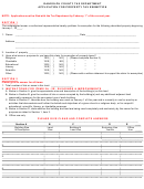Application For Property Tax Exemption Form - Randolph County Tax Department