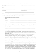 Affidavit Of Defense Form Or Addmission And Waiver Of Appearance