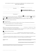 Declaration Of Service / Declaration Of Service Mailing Form - The Circuit Court Of The State Of Oregon For Clackamas County