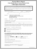 Payment History Request Form - Child Support Department
