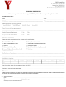 Volunteer Application Form - Ymca Campbellton Printable pdf