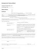 Deceased Joint Tenancy Affidavit Form