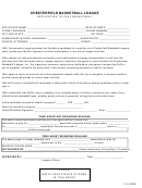 Application To Play Basketball Form