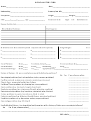 Medical History Form