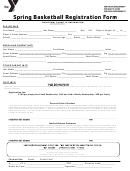 Ymca Spring Basketball Registration Form