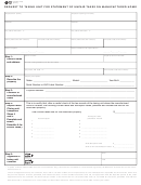 Form 50-293 Request To Taxing Unit For Statement Of Unpaid Taxes On Manufactured Home