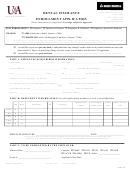 Dental Insurance Enrollment Application Form - University Of Arkansas