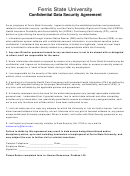 Confidential Data Security Agreement Form - Ferris State University