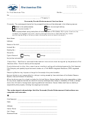 Proceeds/funds Disbursement Form - First American Title
