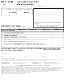 Form Wt-4 - Employee's Quarterly Non-withholding - 2006