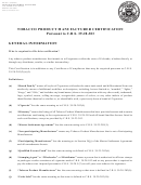 Form Dr 0231 - Tobacco Product Manufacturer Certification
