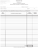 Form Ct-19 Schedule A - Record Of Unstamped Cigarettes Manufactured, Purchased, Or Otherwise Acquired