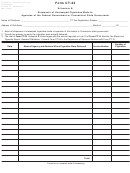 Form Ct-23 Schedule B - Shipments Of Unstamped Cigarettes Made To Agencies Of The Federal Government Or Connecticut State Government