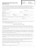 Recreation Fitness Center Application Form