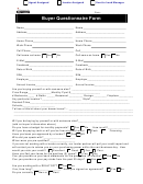 Buyer Questionnaire Form