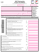 Form D-403 - Partnership Income Tax Return - 2007, Form Nc K-1 - Parther's Share Of North Carolina Income, Adjustments, And Credits - 2007
