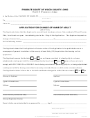 Form 21.0 - Application For Change Of Name Of Adult