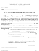 Form 100.24 - Entry Confirming Sale, Ordering Deed And Distribution