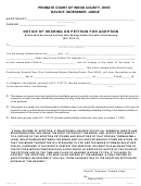 Form 18.2 - Notice Of Hearing On Petition For Adoption