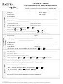 Chiropractic Treatment Pre-authorization/prior Approval Request Form - Minnesota Bluelink Tpa