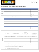 Fillable Form 135 - A - Application For Subsequently Claiming Tax Benefits Printable pdf