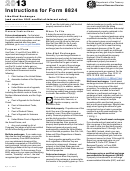 Instructions For Form 8824 - Like-Kind Exchanges (And Section 1043 Conflict-Of-Interest Sales) - 2013 Printable pdf