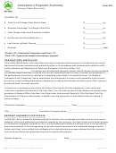 Form 39-2 - Contractor's Payment Summary - Nyc Parks
