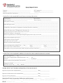 Injury Report Form - Department Of Early Education And Care - Massachusetts