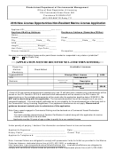 New License Opportunities Non-resident Marine License Application Form - Rhode Island Department Of Environmental Management