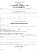 Whistleblowers' Complaint Form - New Hampshire Department Of Labor Form