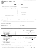 Fillable Petition Form - New York City Tax Appeals Tribunal Administrative Law Judge Division Printable pdf