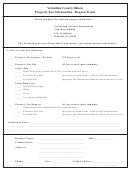 Property Tax Information - Request Form