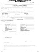 Form Cc10 - Affidavit Of Income And Expenses