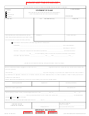 Form Clk/ct. 175 - Statement Of Claim (for Work Done And Materials Furnished)