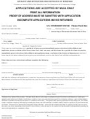 Affidavit And Application For Certificate Of Residence Form