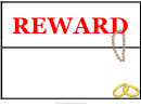 Lost Jewelry Reward Poster Template