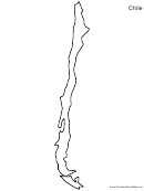 Chile Map Template
