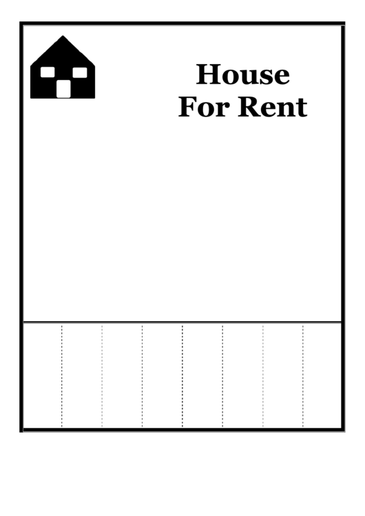 House For Rent Flyer Template