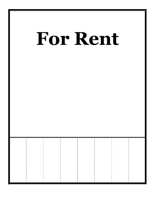 For Rent Flyer Template Printable pdf