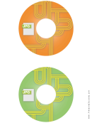 Orange Green Jpg Backups Cd-dvd Labels