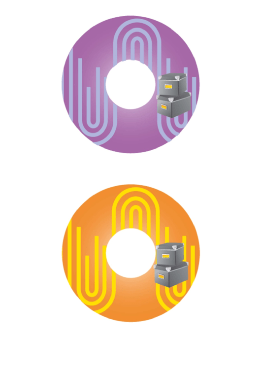 Purple Orange Filing Boxes Backups Cd-Dvd Labels Printable pdf