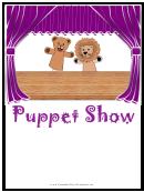 Puppet Show Flyer